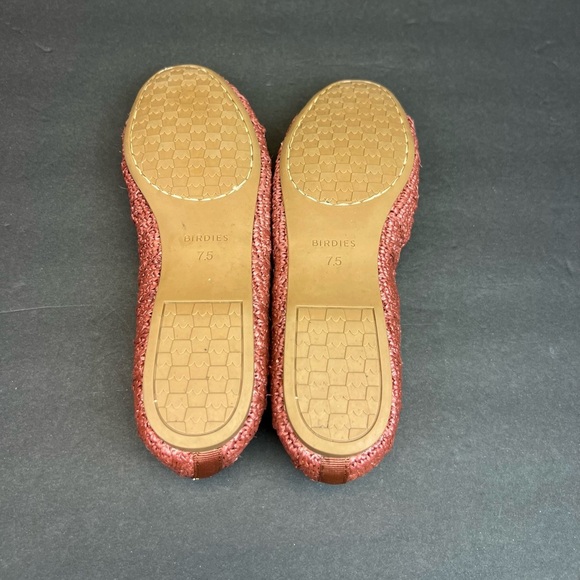 Birdies Loafers Brown Woven Flats Size 7.5 Slip On - Picture 9 of 10